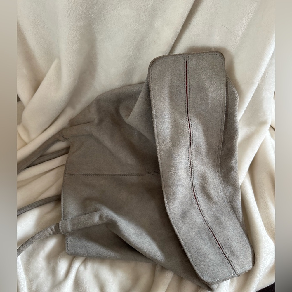 Hammitt Oliver light grey tote suede - Picture 7 of 7